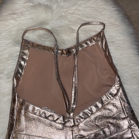 For Love & Lemons Luna Metallic Mini Dress - Picture 8 of 13
